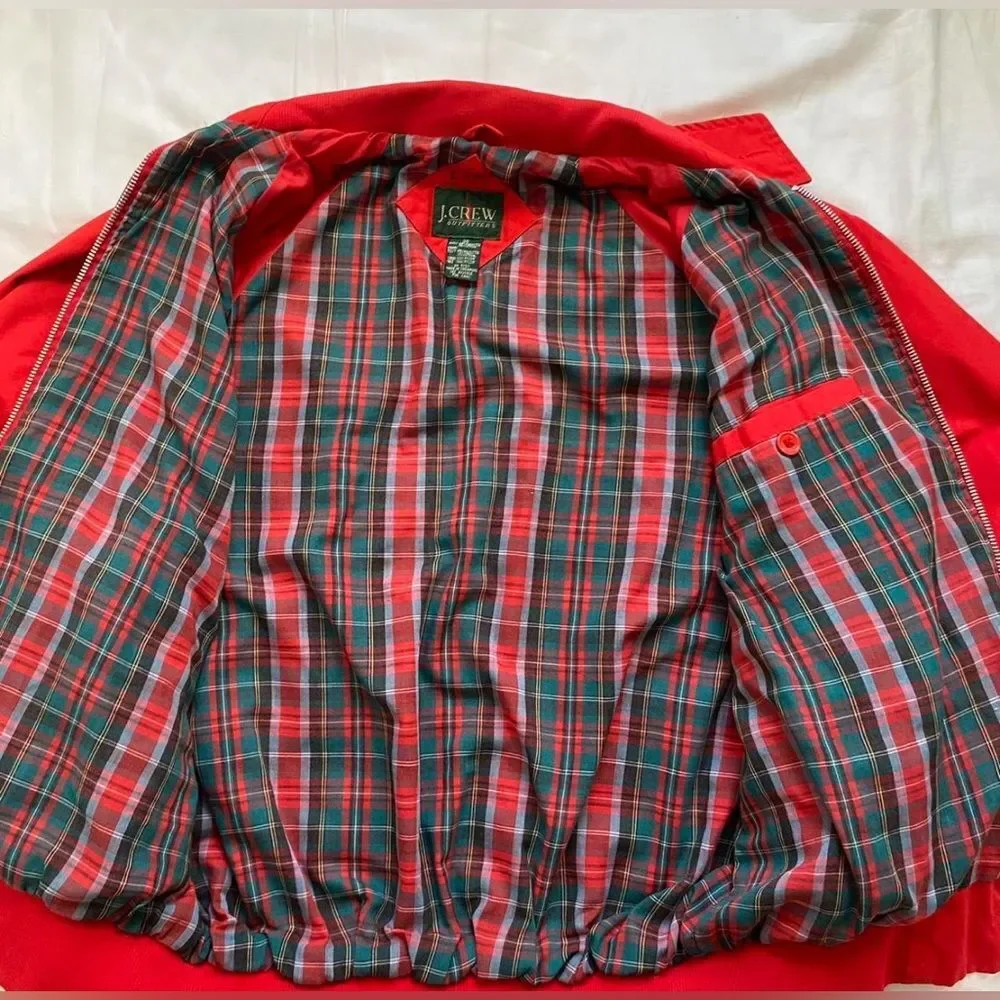Vintage J Crew Windbreaker‎ Bomber Jacket Unisex Sz 42